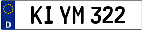 Trailer License Plate